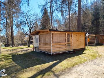 Roulotte + preingresso in legno 