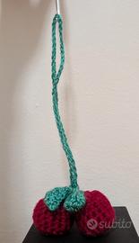 Coppia di ciliegie all’uncinetto handmade