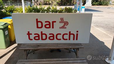 insegna luminosa bar tabacchi