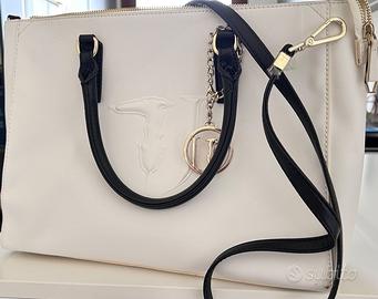 Borsa trussardi hot sale jeans bianca