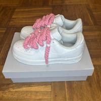 Airforce 1 Rope Laces Pink - Custom