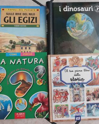 Libri per bambini-Dinosauri, Natura,Egizi e Storia