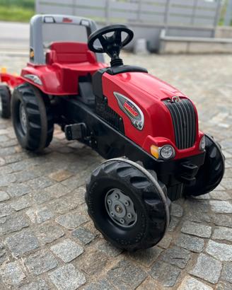 Trattore a pedali con rimorchio