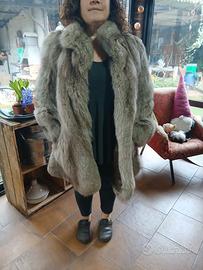 Pelliccia vintage volpe argentata
