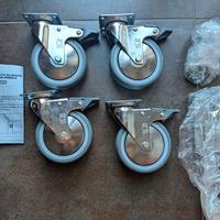 Ruote con freno kit da 4  