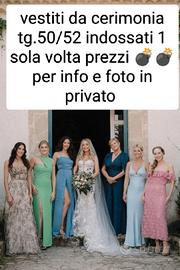 vestiti da donna per cerimonia tg 52 indossati una