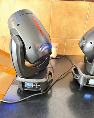 Coppia Teste Mobili LED 200W - Beam DMX (2 Pezzi)