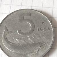 moneta rara 5 lire