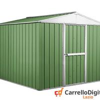 Box porta attrezzi lamiera 276x260 verde chiaro