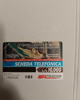 Scheda telefonica le 5 giornate 