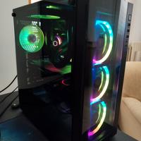 Case ATX vetro temperato + aio 240mm Cooler Master