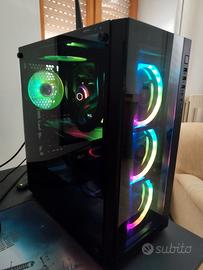 Case ATX vetro temperato + aio 240mm Cooler Master