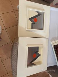 Quadri Op Art e al design grafico Bauhaus.