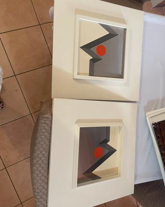 Quadri Op Art e al design grafico Bauhaus.