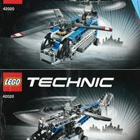 Lego Technic 42020 2 tipi di Elicottero