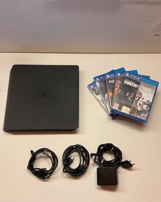 Console PS4 + 5 giochi + accessori inclusi