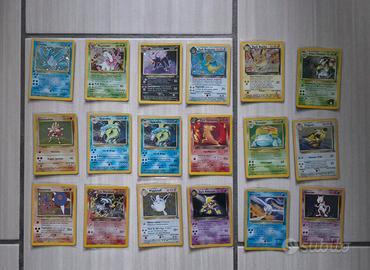 Blocco carte pokemon delle prime serie