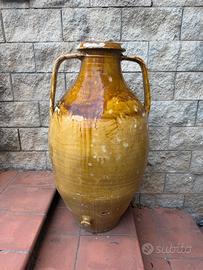 Grande Orcio antico in terracotta smaltata