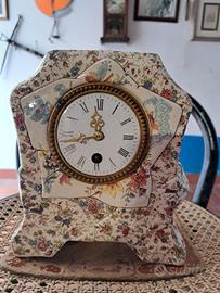 Antico orologio in ceramica 1942 Sarreguemines 