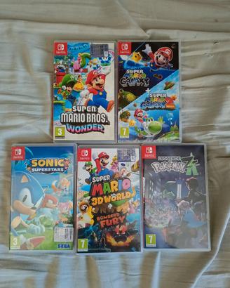 5 Giochi Nintendo Switch 
