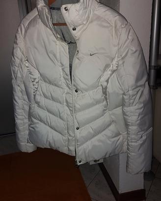 Giacca vintage Nike imbottita  - bianca- L (46/48)