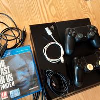 playstation4+2controller+the last of us 2