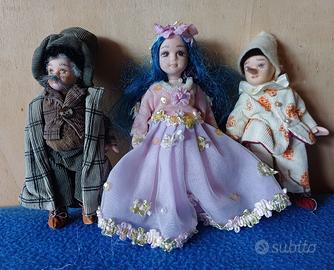 Trio di bambole Pinocchio