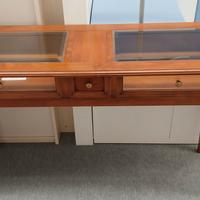 Consolle bacheca SELVA in ciliegio, 130x40 h78.