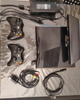 xbox 360 slim con giochi e kinect
