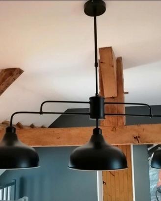Lampadario stile industriale 
