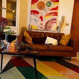 Divano IKEA LANDSKRONA 2 posti in pelle Ocra