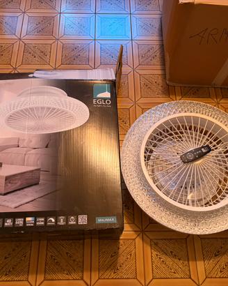 EGLO Malinska - Ventilatore da soffitto con LED,