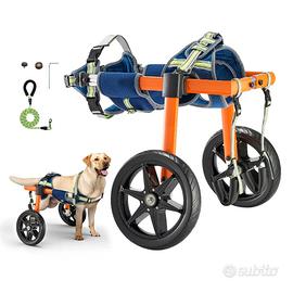 VEVOR Carrozzina a 2 Ruote Regolabile per Cani
