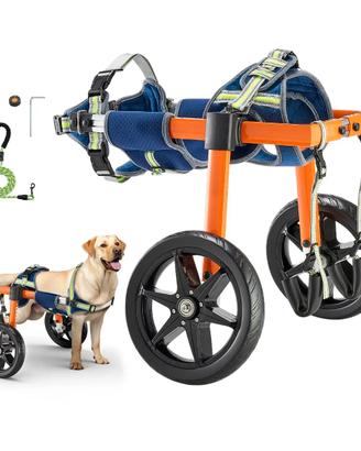 VEVOR Carrozzina a 2 Ruote Regolabile per Cani