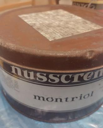 scatola latta vuoto vintage Ferrero Nusscreme