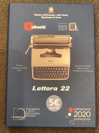 Trittico 5 Euro Olivetti Lettera 22