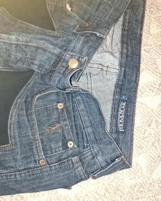 Jeans Jeckerson Uomo con Toppe in Camoscio L