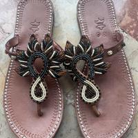 Infradito gioiello vera pelle