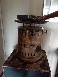 fornello professionale con padella 