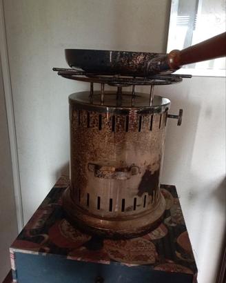 fornello professionale con padella 