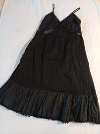 sottoveste nera cotone 