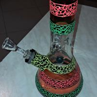 bong black leaf con braciere roor