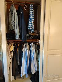 Armadio ante scorrevoli legno massello shabby chic