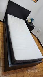 letto/2contenitori,doghe,materasso,comodino ikea