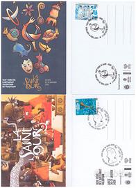 CARTOLINE DELLA FIERA DI SANT'ORSO CON ANNULLO