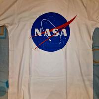 T-shert bianca blu NASA