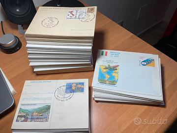 Interi Postali francobolli -cartoline-biglietti-