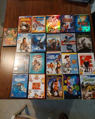 DVD vari cartoni e qualche film per ragazzi 