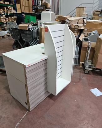 banco cassa per negozio 2 pezzi 