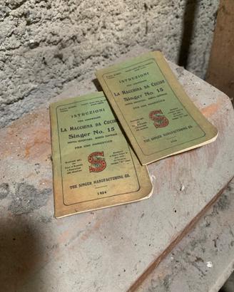 Libretti istruzioni fattura macchine cucire Singer